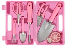 Puutarhatyökalusarja Pink 7-os. 
