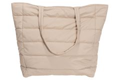 Kassi Heijastava tikattu beige vetoketjulla