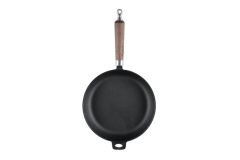 Paistinpannu valurauta puukahvalla 24 cm