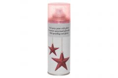 Punainen spraymaali glitterillä FI-SV-EN-ET-LV 250 ml