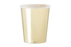 Kertakäyttömuki kulta 250 ml 8 kpl