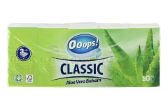 Taskunenäliina 10x10 kpl Ooops! Classic Aloe Vera 10 pkt