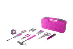 Työkalusetti pinkki 39-osainen 