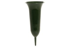 Hautamaljakko vihreä muovinen 26 cm