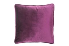 Koristetyyny Velvet 45x45 cm luumunpunainen