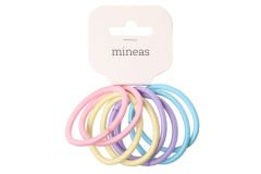 Hiuslenkki Basic 8 kpl pastelli mix