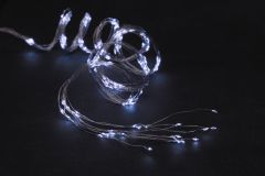 Valoketju Hurrikaani micro LED valkoinen