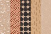 Joulupaperi Kraft 70 cm x 5 m lajitelma 