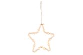 Oksakoriste tähti Wooden 15 cm natural