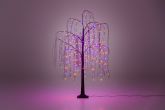 Valopuu paju 256 LED Halloween 1,6m oranssi ja violetti