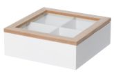 Teelaatikko 4 lokeroa 20x20x7 cm