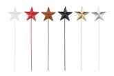 Metallikoriste tähti lajitelma 18 cm 8 kpl lajitelma